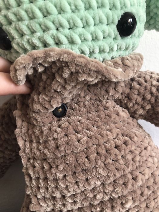 Pluszowy Grogu/Baby Yoda/Dziecko Yoda na szydełku