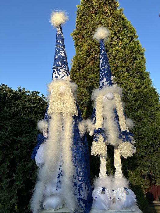 Новорічна снігурка і дид мороз