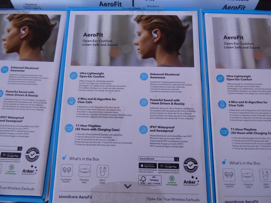 Електрошрот Навушники Навушники Anker SoundCore AeroFit Calm White