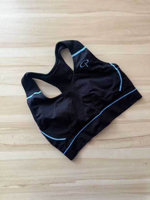 Stanik sportowy top czarny