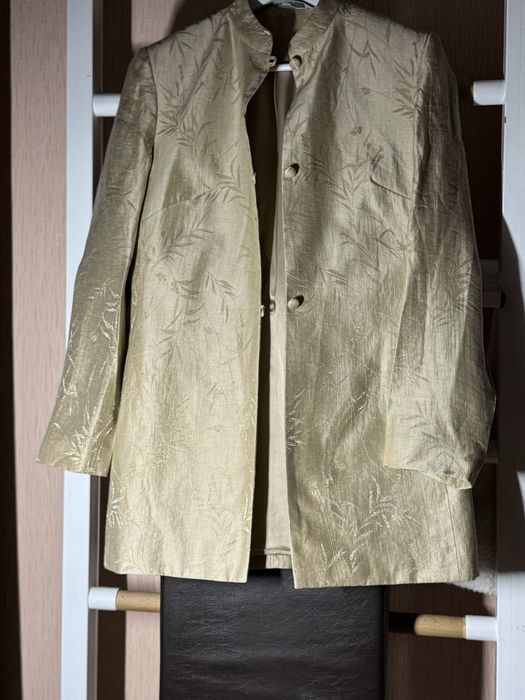 Подовжений піджак з льону Mark&Spencer