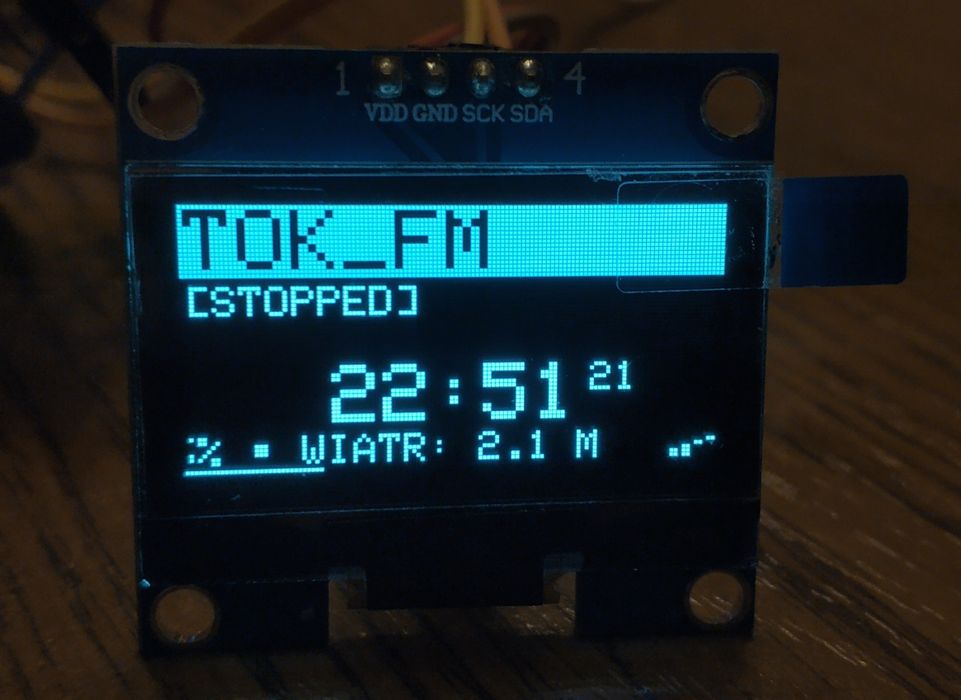 Zestaw edukacyjny radio internetowe ESP32 S3 N16R8 OLED  PCM51O2  antena zewnętrzna