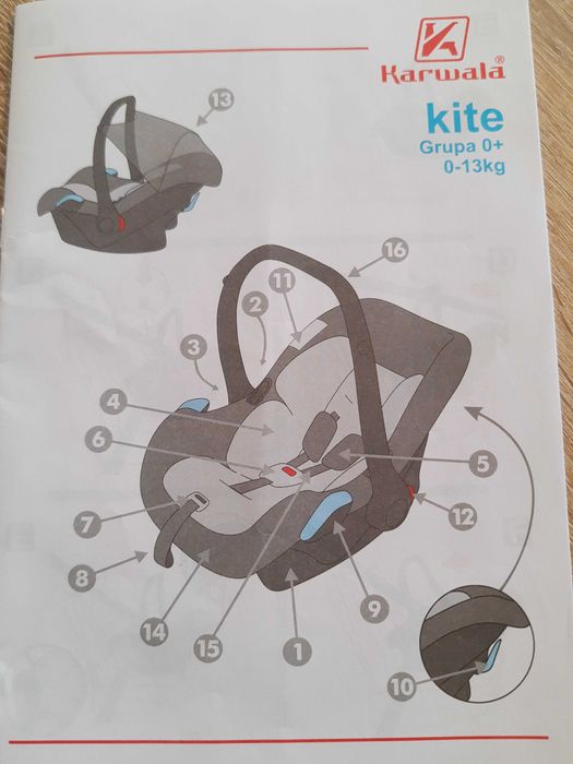 Fotelik samochodowy 0-13kg