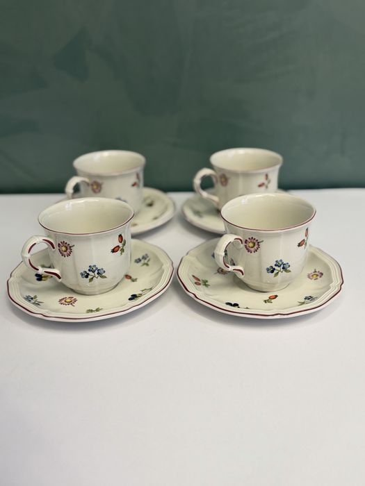 Німецький посуд сервіз Villeroy&Boch Petit Fluer, чайная пара 6 шт, 180 мл