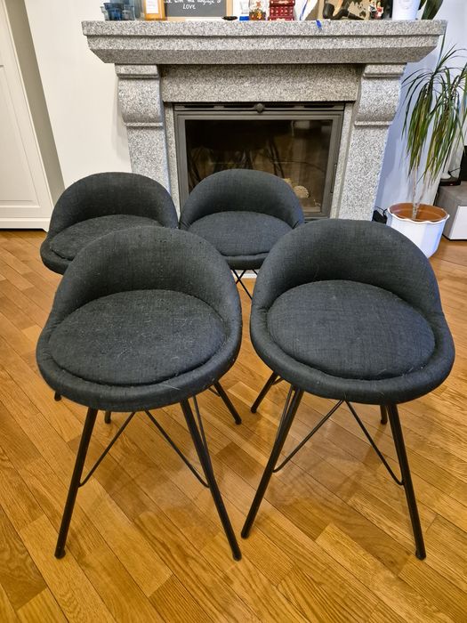 Bancos acolchoados (conjunto de 4)