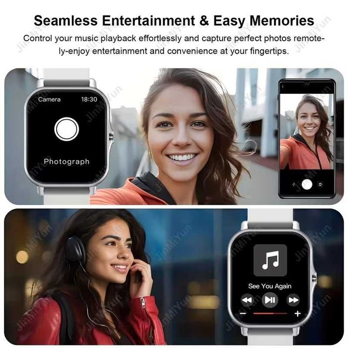 Smartwatch Inteligente (unissexo) compatível c/Android e iPhone. Novo.