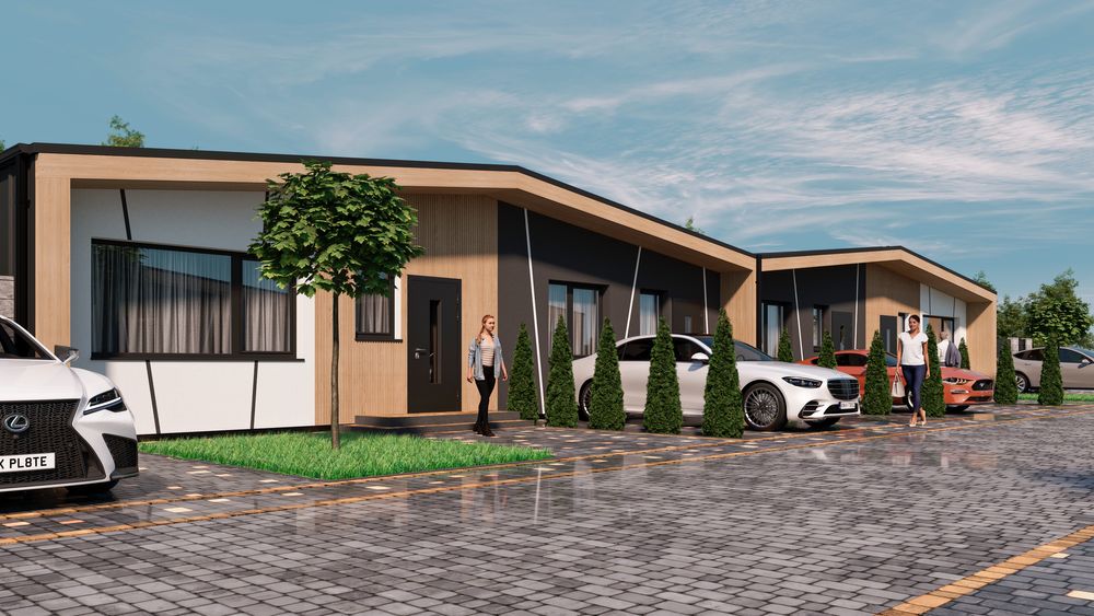 Таунхаус в межах міста на 71 кв.м. з централізованими комунікаціями