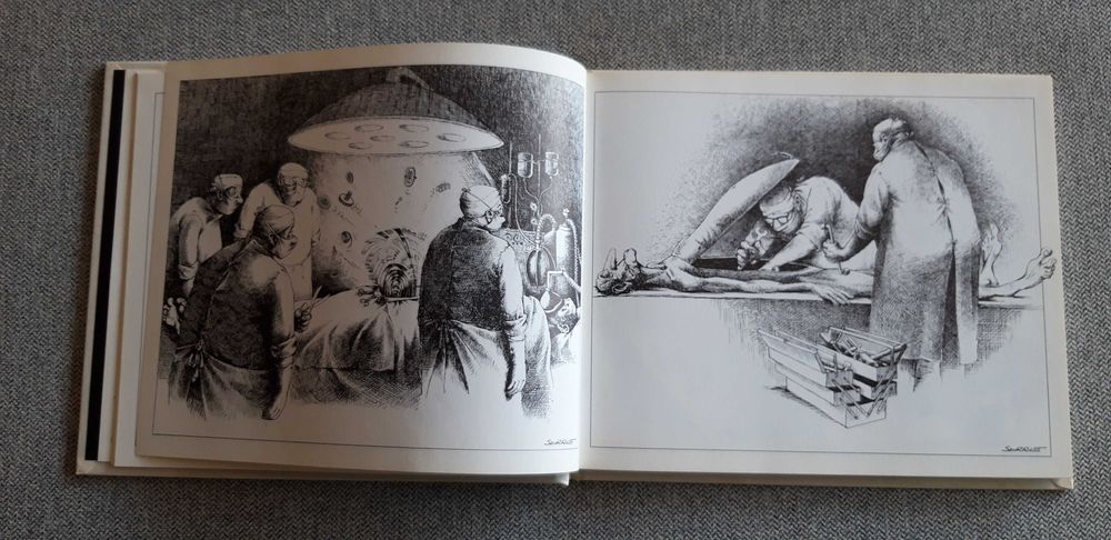 BD album duplo em francês "Rechute" e "Humour noir et hommes en blanc"