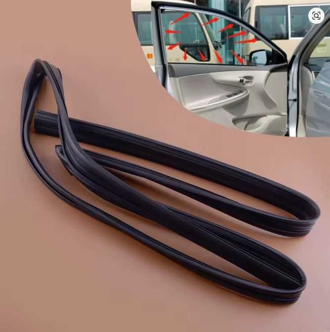Borracha nova para vidro da porta esquerda para Toyota Corolla E12 5 portas