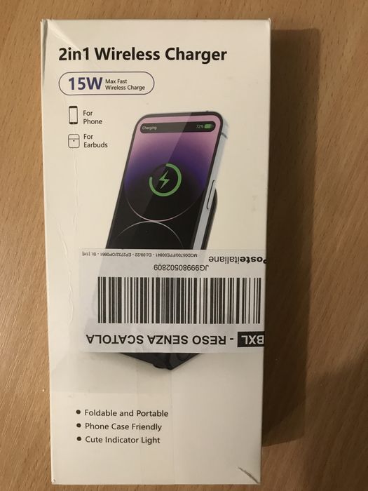Беспроводная зардка.  2 в  1  Wireless. Charger