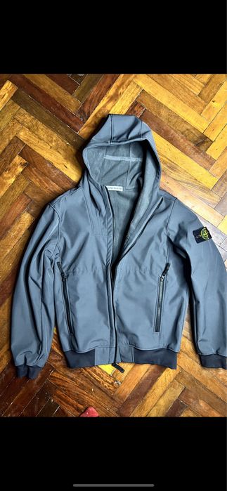 Куртка демисезон на весну идеально Stone Island soft shell R винтаж L