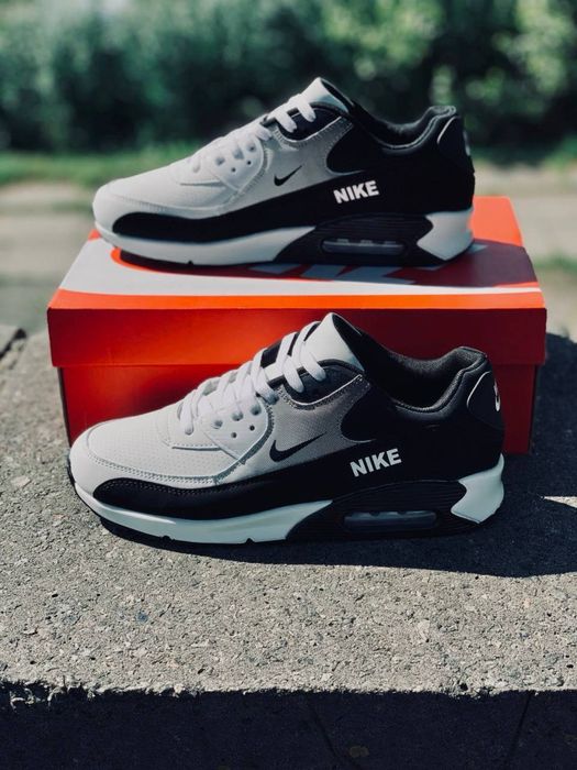 Nike air max 90 чоловічі • чорно білі кросовки найк • літні чоловічі найки • шкіряні кросовки найк • аір макси • найки 90
