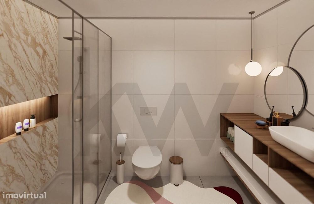 Obra Nova - Apartamento T2 C/ Garagem Dupla + Jardim Privativo