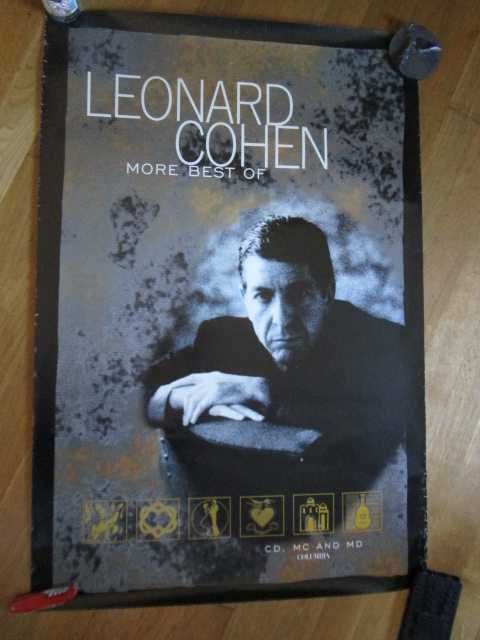 Grandes poster promocionais Leonard Cohen Miles Davis