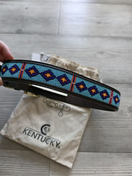 Obroża dla psa Kentucky pearls blue XL