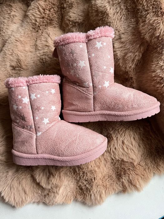 Дитячі угги рожеві 27 розмір 17см устілка