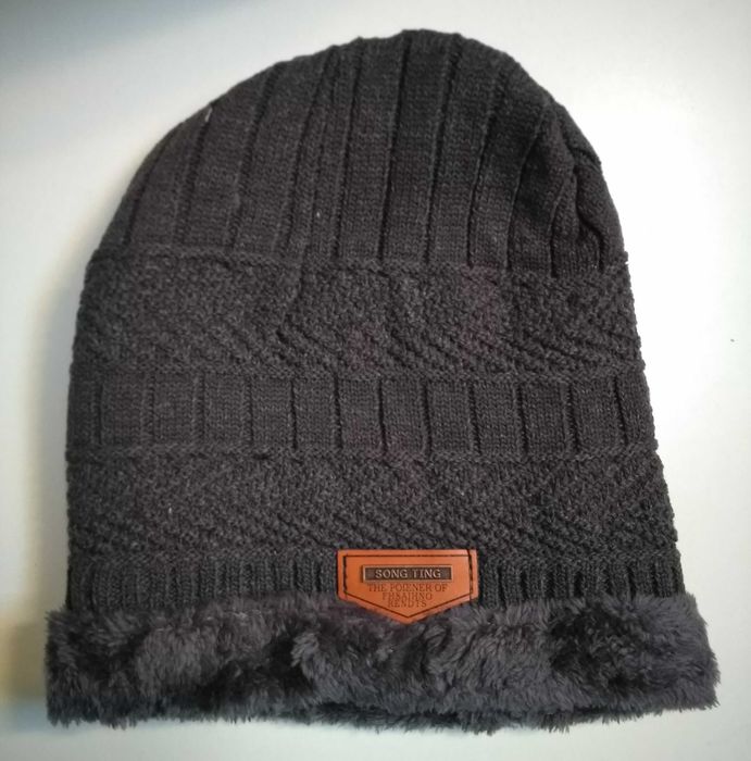 Gorro de algodão, interior térmico para inverno