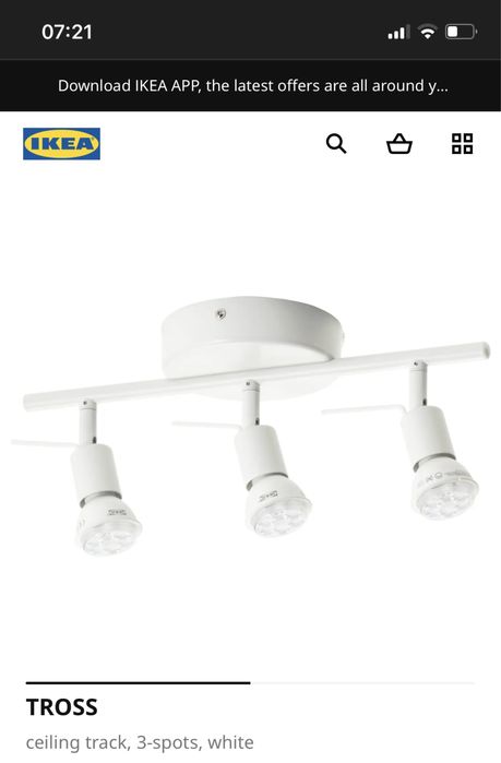 Candeeiro Tross ikea
