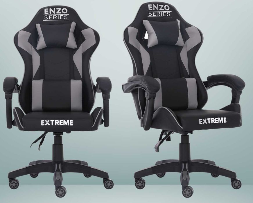 Stylowy Fotel Gamingowy dla Gracza Extreme ENZO Gray