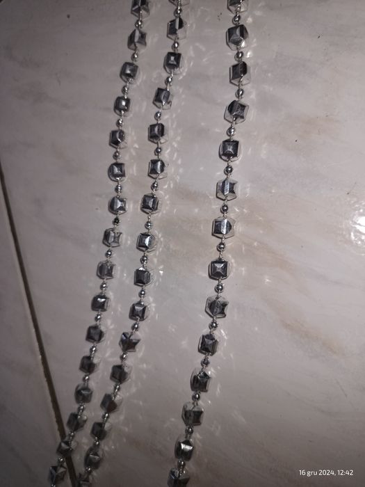 Stary Świąteczny Łańcuch PRL kuleczki 200cm