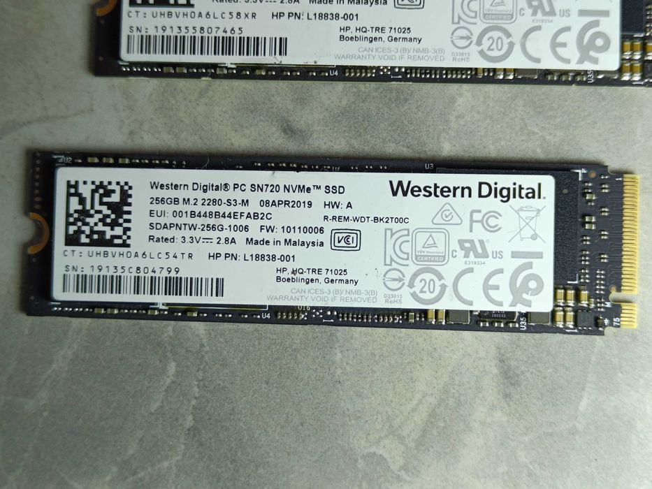 ssd m2 nvme 256gb - купити комплектуючі для ПК - Ціна на OLX.ua