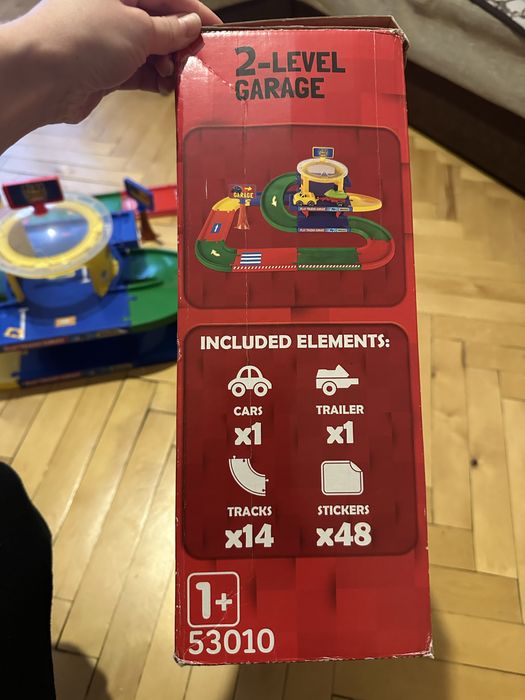 Дитячий трек гараж wader 2 поверхи ігровий набір play tracks garage