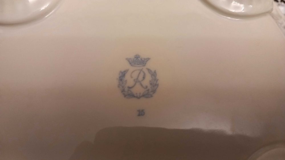 Stara porcelana Rosenthal Reichenbach misa złocona patera na stopach