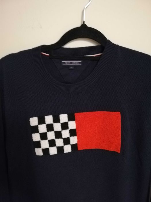 sweter TOMMY HILFIGER L XL 40 42 wzrost 170 176 granat