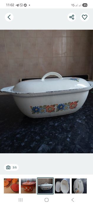 Кастрюля чугунная эмалированная