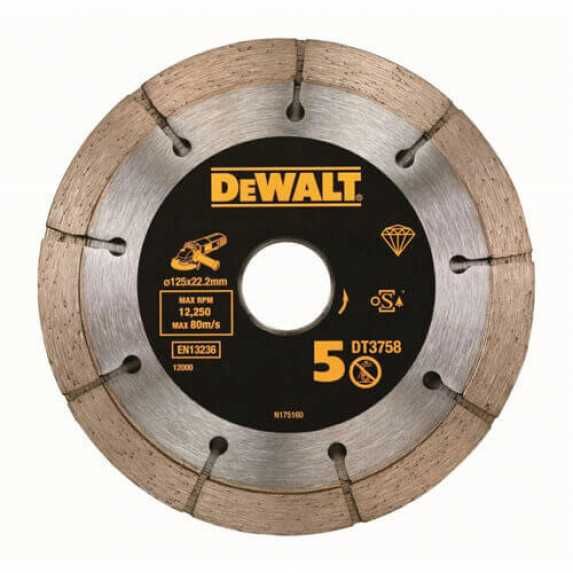 Диск алмазний здвоєний 125x6.3х22.2 мм DeWALT DT3758