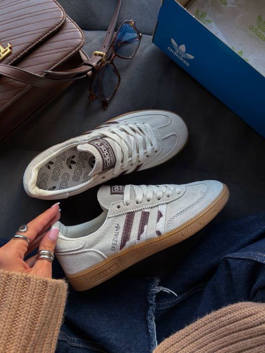 Жіночі кросівки Adidas Spezial Cow Print адідас спешл 2026 бежеві