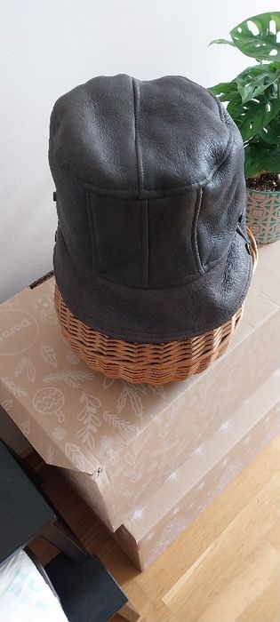 Czapka z prawdziwego kożucha męska