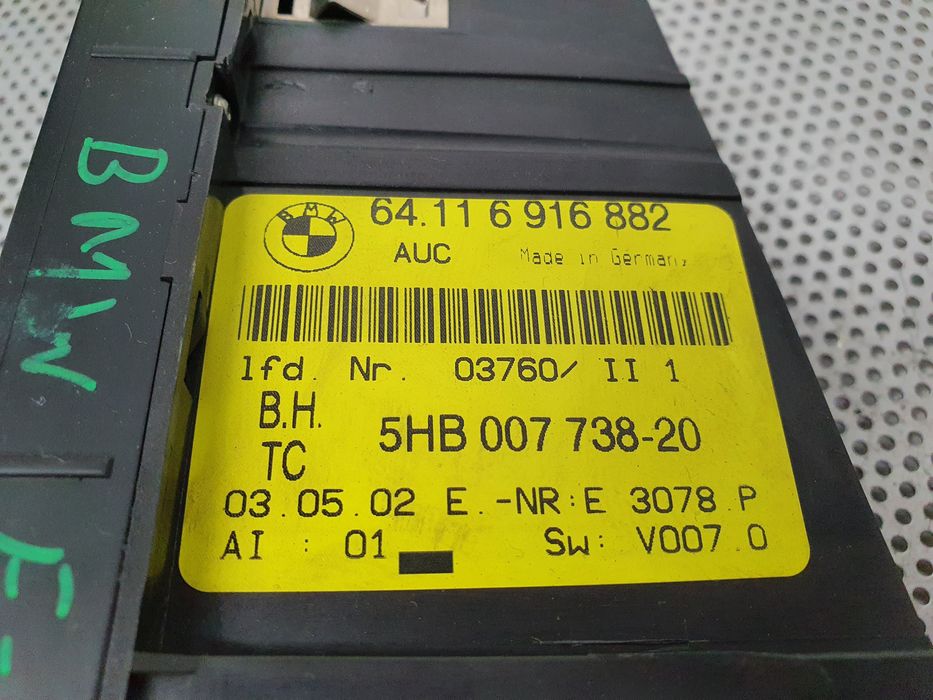 Comando chauffage / sofagem BMW 3 (E46)