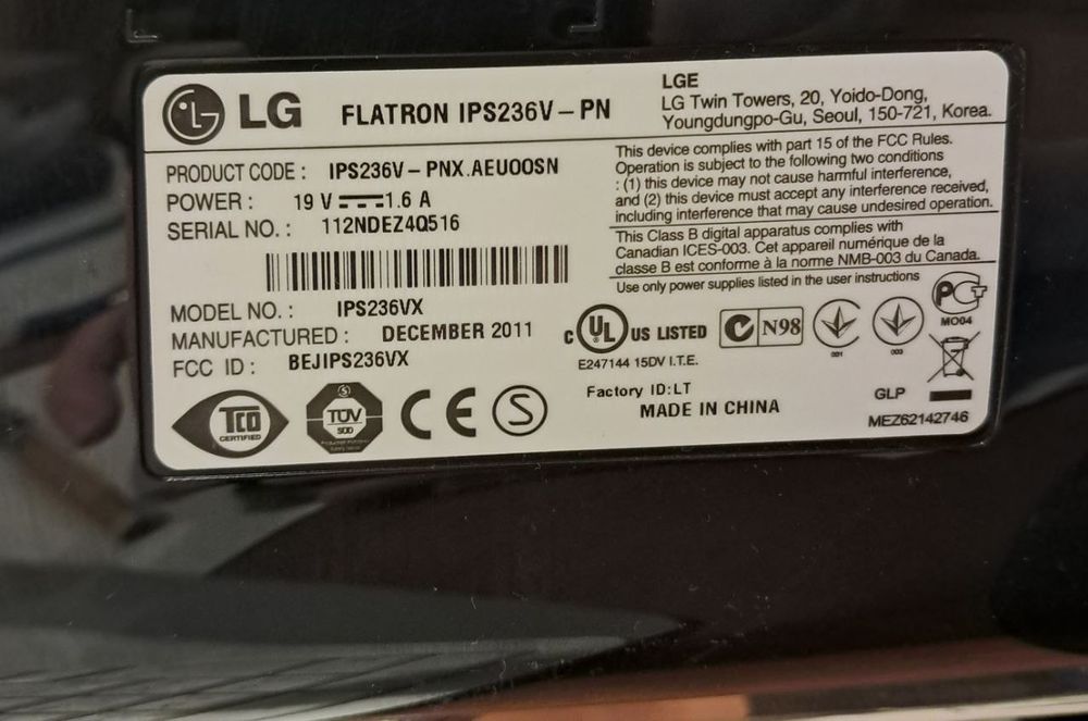 Продам монітор LG IPS236V