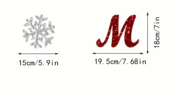 Świąteczny napis girlanda dekoracja Merry Christmas czerwony srebrny