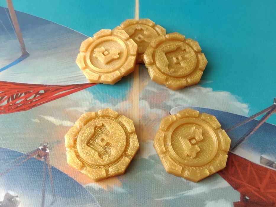 Ficha de Crédito para Jogo de Tabuleiro SETI