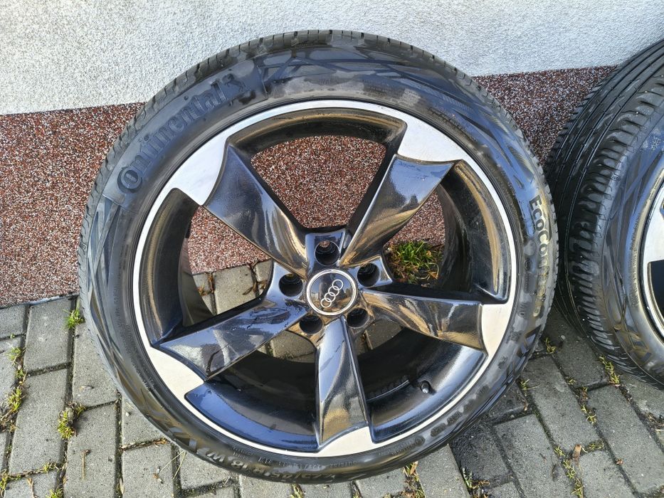 Koła felgi Letnie Rotory 225/45/18 5x112 Audi VW 66.6Opony Continental