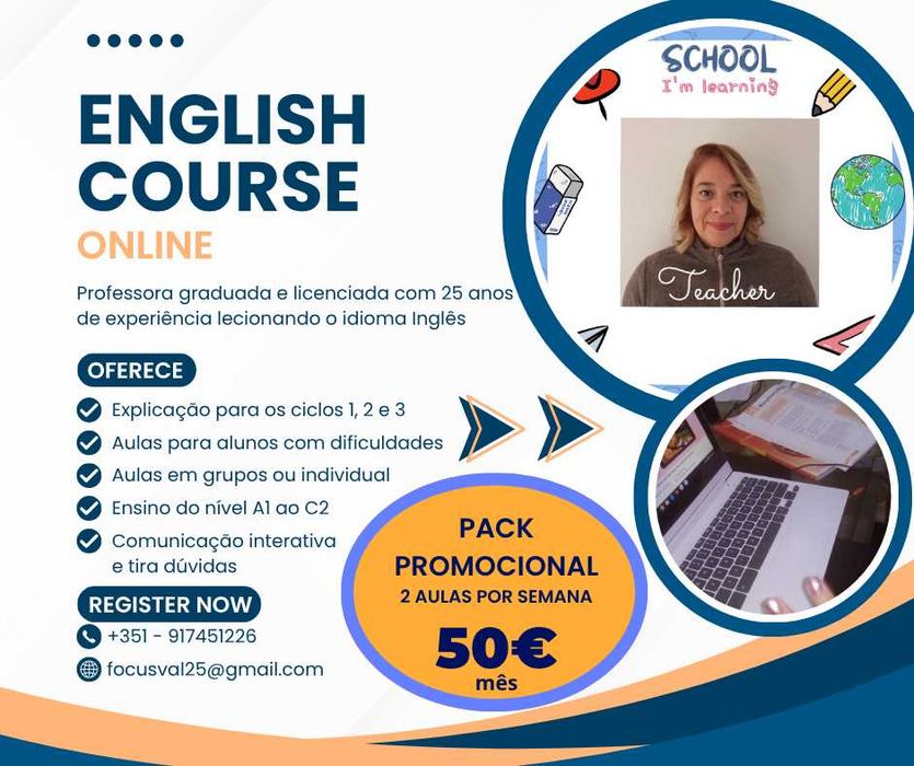 Explicação de Inglês e Português - Pack Promocional