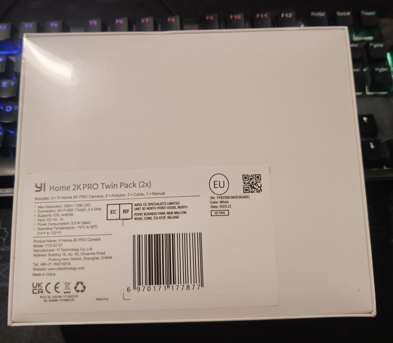 Камера відеонагляду Yi Home Pro 2k