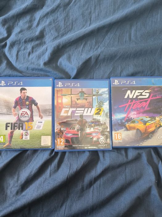 Lote 3 Jogos PS4 - NFS Heat + The Crew 2 + FIFA 15