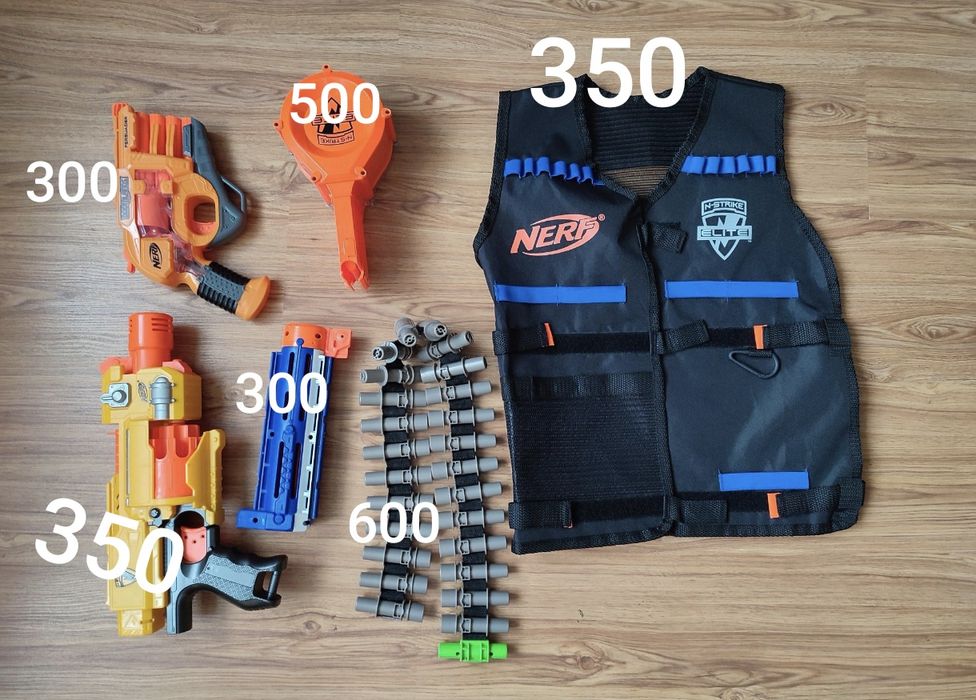 Ствол,бластер,тактичний жилет,обойма магазин для патронів Nerf hasbro