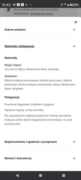 Komplet 6szt krzeseł