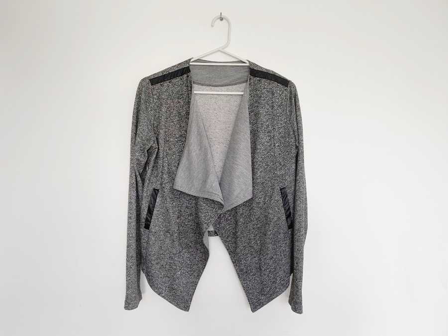 grafitowa narzutka dresowa marynarka * 36 S