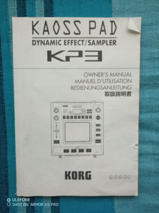 Manual de instruções Korg kaoss pad