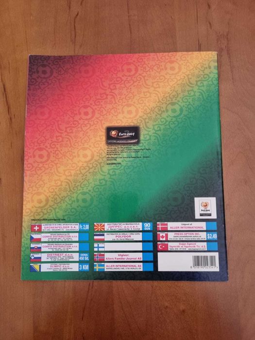 Caderneta Euro 2004 Vazia NOVA