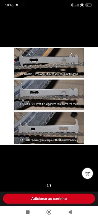 Medidor de corrente bicicleta