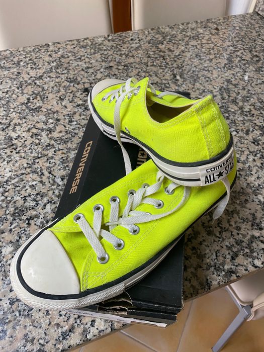 Tenis Converse cor limão