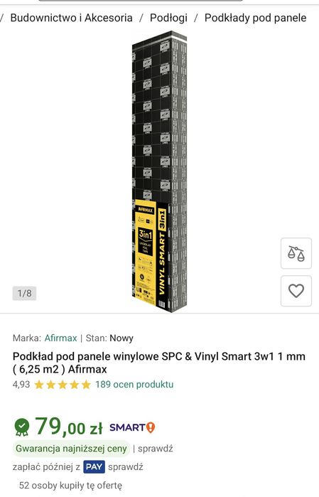 Podkłady pod panele winylowe 1mm