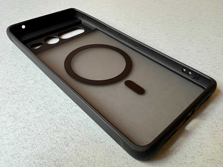Google Pixel 7 Pro чохол Magnetic MagSafe чорний силікон TPU чехол