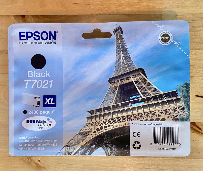 Tinteiro EPSON - Black T7021 XL (Torre Eiffel)